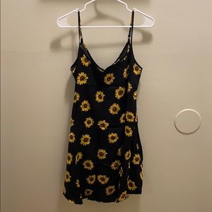 Black sunflower dress.